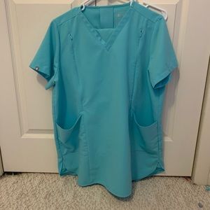 Light blue/teal maternity figs set